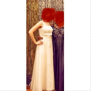 Morgan & Co Champagne Formal Dress